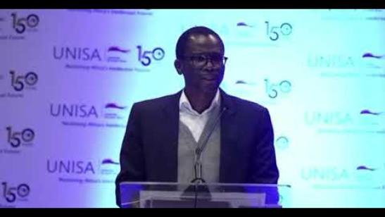 Deputy Minister of Finance, Dr David Masondo delivering the 2nd Simiso Nkwanyana Memorial Lecture.