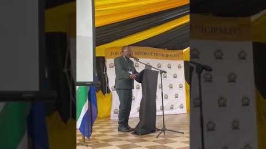 Happened this week: MoF Keynote Address at the Joe Gqabi District Municipality SODA